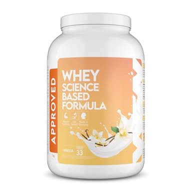 WFN Approved Whey Proteinpulver - Vanille - 1 kg - Mit Laktase - Sehr gut lösliches Eiweißpulver - Produziert & laborgeprüft in Deutschland