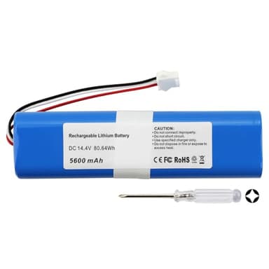 K KYUER 5600mAh Ersatz Akku für Lenovo LR1/ Xiaomi Lydsto R1/ Proscenic M7 Pro M8 Pro/Neabot N1 N2/ Viomi S9 /Uoni V980 Plus/Tesvor M1/ Roidmi Eve Plus Saugroboter Li-ion Battery