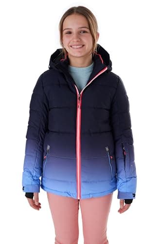 killtec Mädchen Skijacke/Ski-Steppjacke mit Kapuze und Schneefang KSW 330 GRLS SKI QLTD JCKT, lavendel, 152, 42469-000