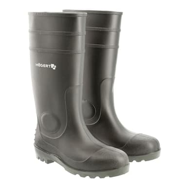 Högert Technik - RITTER Schutzstiefel Gummistiefl | Wasserdichter Sicherheitsstiefel und Arbeitsstiefel | Sicherheitsgummistiefel | EN ISO 20345 | S5 SRA schwarz 43