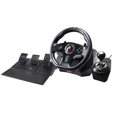 SUBSONIC Superdrive Gs850-X Racing Wheel mit manuellem Schalthebel, 3 Pedalen, Schaltpaddeln für Xbox Serie X/S, Ps4, Xbox One (programmierbar für alle Spiele)