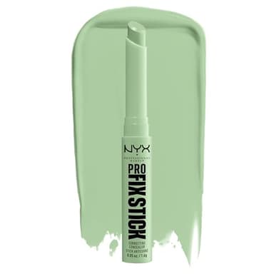 NYX Professional Makeup Korrigierender Concealer, Kaschiert Augenringe, Unreinheiten, dunkle Flecken und Verfärbungen ab, Mit Hyaluron, 12 Stunden Halt, Vegane Formel, Pro Fix Stick, Green