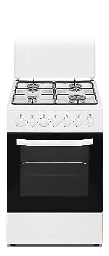 PKM GH4-50 EO AQ, Stand-Gasherd/9050 Watt/50 cm/3 Backofenfunktionen/Ober- und Unterhitze/Energieeffizienzklasse A/Inklusive Grillrost & Fettpfanne