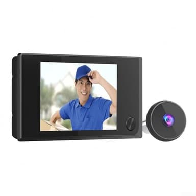Türspion Kamera Türklingel mit 120-Grad-Weitwinkelobjektiv und 3 5-Zoll-LCD-Display für den Innenbereich mit 720P HD-Videoaufnahme