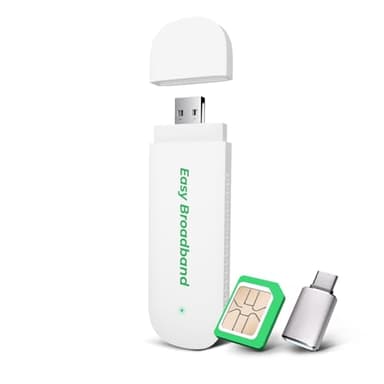 4G LTE Surfstick mit WiFi 6 – Vorinstallierter SIM, 150 MBit/s LTE Stick (Nutzung nur mit EIOTCLUB-SIM-Karte), Mobiler WLAN Hotspot USB-Dongle für Laptop/PC, Plug & Play, Prepaid-Daten nachkaufbar