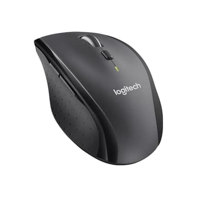 Logitech M705 Marathon Kabellose Maus, 2.4 GHz Verbindung via Unifying USB-Empfänger, 1000 DPI Laser-Sensor, 3-Jahre Akkulaufzeit, 7 Tasten, PC/Mac - Schwarz