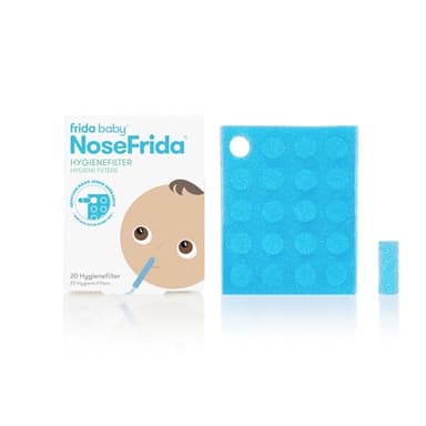 Frida Baby NoseFrida Hygienefilter Nachfüllpackung | 20 Einwegfilter für den Nasensauger | Klinisch getestet, hygienisch & sicher | Für effektive Schnupfenhilfe bei Babys