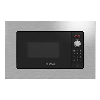 Bosch BEL623MS3, Einbau-Mikrowelle, automatische Kochprogramme, rote LED-Anzeige, Öffnung links seitlich, Grill, LED-Beleuchtung, Stahl