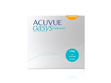 ACUVUE OASYS 1-Day for Astigmatism Kontaktlinsen – Tageslinsen mit angenehmem Tragegefühl – -3.5 dpt, Cyl -1.25, Ach 180 und BC 8,5 – Mit UV Schutz und Austrocknungsschutz – 90 Linsen