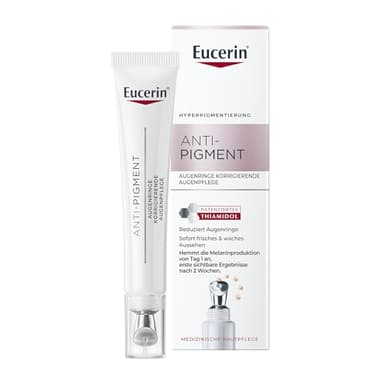 Eucerin Anti-Pigment Augenringe Korrigierende Augenpflege 15 ml, Augencreme reduziert Augenringe und Schwellungen, kühlende Formel mit Thiamidol und Hyaluronsäure für ein frisches Aussehen