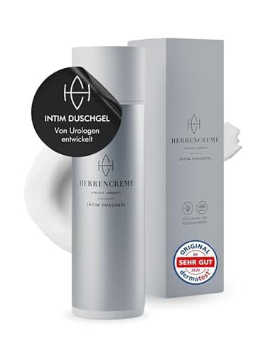 HERRENCREME Intim Duschgel für Männer 200 ml I Waschgel für Körper & Intimbereich I sanfte Pflege & Reinigung I Männer Intimpflege vom Urologen entwickelt I vegan & dermatologisch getestet