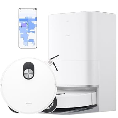 XIAOMI Robot Vacuum 5 Saugroboter - mit Wischfunktion & Staubsauger Roboter, staubsaugroboter,dToF Smart Retractable Radar,20000Pa,Wartungsfreie selbstreinigende Absaugstation, für Haare und Tierhaare