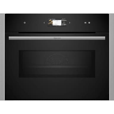 NEFF C24MS31N0, N90, Compact-Backofen mit Mikrowelle, Made in Germany, Full Touch TFT-Display, Inverter-Technologie, Soft Open and Close, Automatikprogramme, Home Connect, 60 x 45cm, Edelstahl