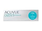 ACUVUE OASYS 1-Day Tageskontaktlinsen helfen das Gefühl von müden & trockenen Augen zu reduzieren – Tageskontaktlinsen mit -3.75 dpt und BC 8.5 – UV Schutz & Komfortables Tragegefühl – 30 Linsen