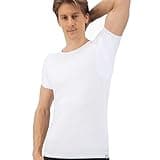 Fibershirts® Anti Schweiß Shirt - T-Shirt gegen Schweißflecken - Anti Schweiß Unterhemd - Mit ArmPads PRO & Silberbehandlung - Herren - Rundhals