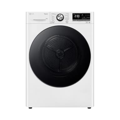 LG V9AYXT, Trockner, 10 kg, Wärmepumpentrockner mit Dual Inverter Wärmepumpentechnologie, 60 x 66 x 85 cm, Allergy Care Programm, Trockner mit Smart ThinQ-Technologie, Weiß