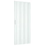 Falttür 82 x 210 cm, Modell extra Standard, aus PVC, Farbe weiß, mit reversiblem Verschluss, sowohl in Höhe als auch Länge verstellbar