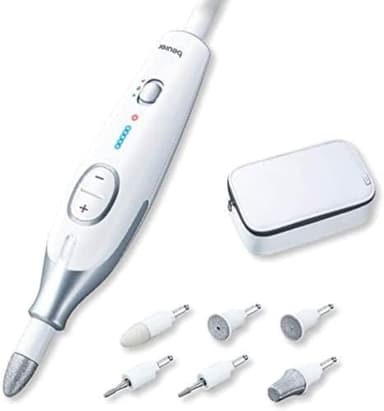 Beurer MP 42 Maniküre/Pediküre Set, für gepflegte Hände und Füße, 7 hochwertige Aufsätze