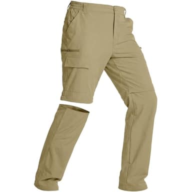 Jogwits Herren Zip-Off Wanderhose Outdoorhose Sommer Leicht Trekkinghose Abnehmbar Funktionshose Schnelltrocknend Atmungsaktiv Cargo Hosen Herren mit 6 Taschen für Wandern Fahrrad