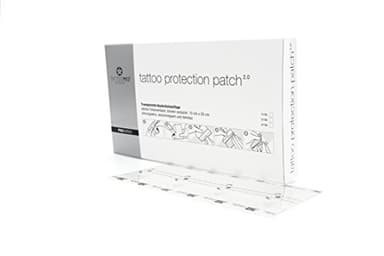 TattooMed Tattoo Protection Patch 2.0 - Transparente Atmungsaktive Hautschutzauflage für Tätowierte Haut - Einzelnd Verpackt (1 x 20 Stück)