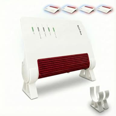 R-Satz Shop Standfuß Ständer passend für Fritzbox 5590 Fiber, 6670 Cable, 7590 AX und 7690 (2er Set) (Weiß)