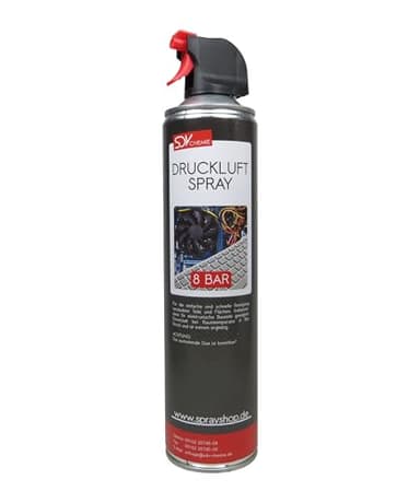 SDV Chemie Druckluftspray 1x 600ml Air Duster Druckluftreiniger Pressluft Druckluftreiniger Compressed Gas