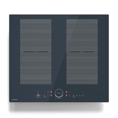 Klarstein Delicatessa 60 Induktionskochfeld – 4-Zonen-Einbaukochfeld, 7.000 W Mit Flexizone Und Thermoboost, Schieberegler, Kindersicherung, Glaskeramik Schwarz, 59-cm-Design