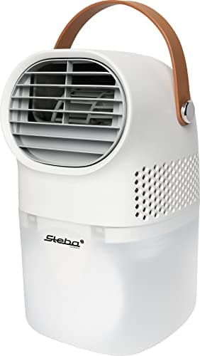 Steba Mini-Luftwäscher mit Ventilatorfunktion, 3in1- Luftreiniger, befeuchter und Ventilator, 3 Leistungsstufen, mobil einsetzbar Dank USB-Anschluss, Wassertank 750ml, für Allergiker geeignet, AW 6M