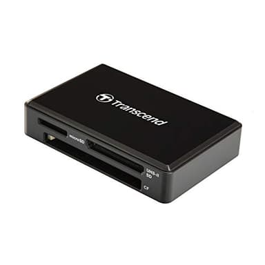 Transcend Multifunktionskartenleser mit SD-, microSD- und CompactFlash-Steckplatz USB 3.1 Gen 1, Schwarz - TS-RDF9K2