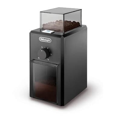 De'Longhi KG79 KG 79 Professionelle Kaffeemühle für bis zu 12 Tassen, Kunststoffgehäuse, schwarz