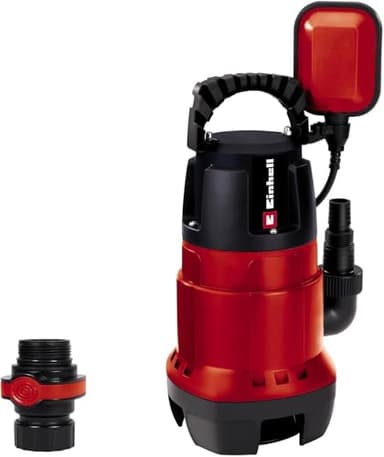 Einhell GC-DP 7835 Schmutzwasserpumpe (780W,Ø35 mm Fremdkörper,15.700 L/h Förderl., Schwimmerschalter, Tragegriff, Kabelaufwicklung, Universalanschl.)