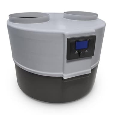 Wärmepumpe DROPS M 4.1 – kompakte Luft-Wasser-Wärmepumpe zur Warmwasserbereitung mit manueller Steuerung, Plattenwärmetauscher, PZH-Umwälzpumpe & Heißgasabtauung, für Innenbereich
