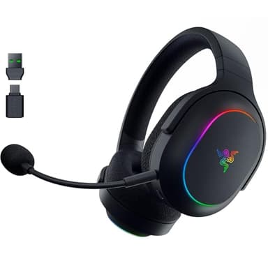 Razer Barracuda X Chroma - kabelloses Multiplattform-Gaming-Headset mit 6 Zonen Chroma RGB (SmartSwitch Hyperspeed & Bluetooth, 40mm Treiber, abnehmbares HyperClear Cardioid-Mikrofon) Schwarz