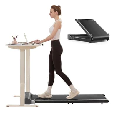 WALKINGPAD Z1 Laufband Klappbar, Walking Pad 1-6 km/h mit Fernbedienung und LED-Anzeige, Kompaktes und Leises Laufband Schreibtisch für Zuhause Büro