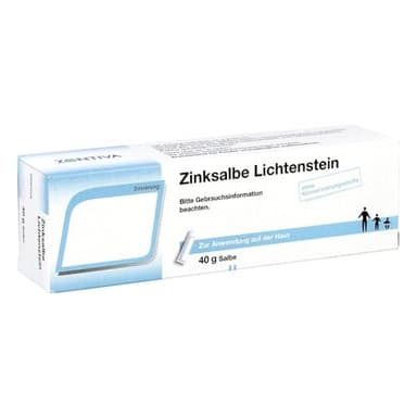 Zentiva Zinksalbe Lichtenstein 40g Salbe zur Unterstützung der Wundheilung und zur Verwendung als Decksalbe