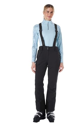 killtec Damen Funktionshose/Skihose mit abnehmbaren Trägern KSW 249 WMN SKI PNTS, schwarz, 38, 37559-000