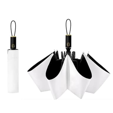 CUBY UV-Sonnenschirm, kompakt, faltbar, automatisches Öffnen und Schließen für Winddicht, regendicht & 99% UV-Schutz, Sonnenschirm mit schwarzer UV-Schutzbeschichtung