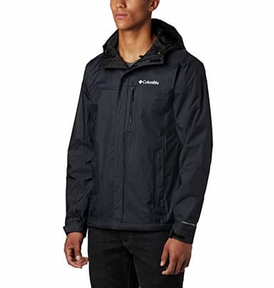Columbia Pouring Adventure II Jacket Wasserdicht Regenjacke für Herren, Schwarz, S