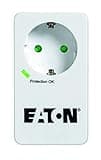 Eaton Mehrfachsteckdose/Blitzschutz - Protection Box 1 DIN - 1 Steckdosenleiste mit Überspannungsschutz (Schuko Buchse) - PB1D - Weiß & Schwarz