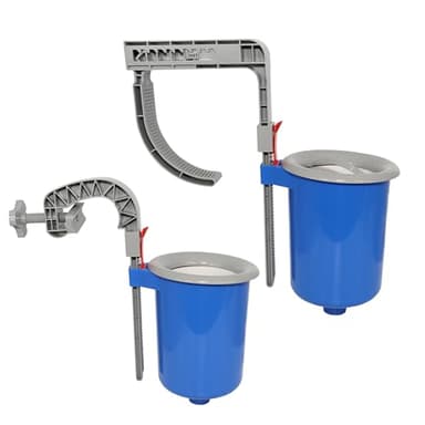 HAF® Pool Einhängeskimmer Komplett Set I Inklusive Anschlussschlauch, höhenverstellbarem Befestigungshaken & weiterem Zubehör für Aufstellbecken I Skimmer zur Poolpflege - Qualität: Made in Europe