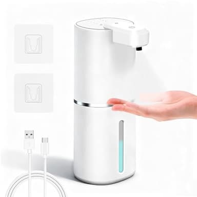 Dalugo Desinfektionsspender Automatischer, Elektrischer Seifenspender Wandbefestigung mit Sensor, 4 Einstellbare Stufen, Kontinuierlicher Sprühnebel IPX5 Wasserdicht Seifenspender für Bad Küche