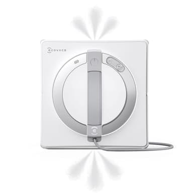 ECOVACS WINBOT W2 PRO Fensterputzroboter, 3-Düsen-Wassersprüher, 10-Stufen-Schutzsystem, Win-SLAM 4.0 Pfadplanung, Steady-Climbing-System, Kanten-Erkennung, App-Steuerung, Weiß