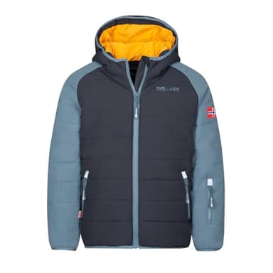 Trollkids Kids Hafjell Snow Jacket PRO 152, Black/Steel Blue