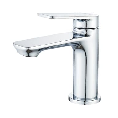 BELZ Wasserhahn Bad,Waschtischarmatur Einhandmischer Armatur Waschbecken mit Auslauf Höhe 84 MM,Wassersparend, Energiesparend,Chrom
