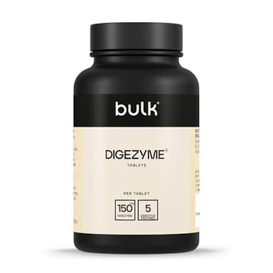 Bulk Dige Zyme Tabletten, Verdauungsenzyme, 150 mg, 90 Tabletten, Verpackung Kann Variieren
