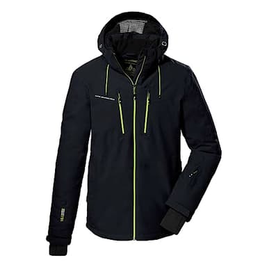 killtec Herren Skijacke/Funktionsjacke mit abzippbarer Kapuze und Schneefang KSW 44 MN SKI JCKT, schwarz, XXL, 38698-000
