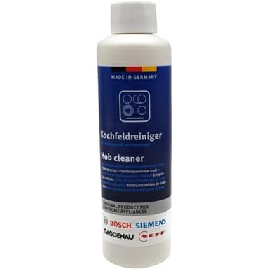 NaschLager Kochfeldreiniger 250 ml, kompatibel mit Bosch Siemens, Glaskeramik Induktion Edelstahl, Hob Cleaner, löst Rückstände streifenfrei, schmutzabweisend, Made in Germany, Artikel 00311896