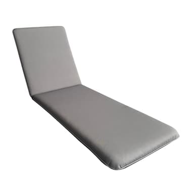 Riess Ambiente Outdoor Auflage Comfort LINE - 190cm - anthrazit - Polsterkissen für Sonnenliege, waschbar