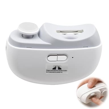 Horuili® Elektrische Nagelknipser, Nagellackierer, LED zum Trimmen und Polieren von Nägeln Mit Feilen-Funktion und Licht, multifunktionale Nagelschleifer