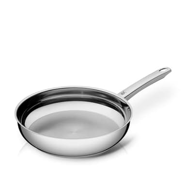 WMF Profi Bratpfanne 24 cm Induktion, Edelstahl Pfanne unbeschichtet, Cromargan Edelstahl, backofenfest